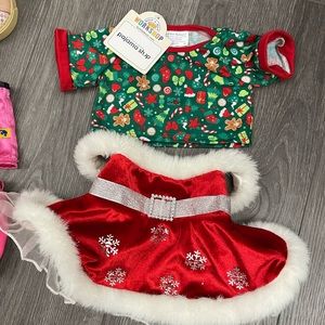 Christmas Build-A-Bear Clothing Lot